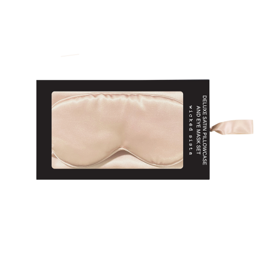 Pack taie d'oreiller et masque de sommeil en satin