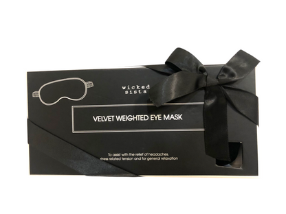 Masque de sommeil lesté en velours