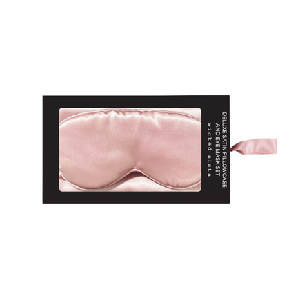 Pack taie d'oreiller et masque de sommeil en satin